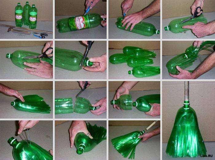 الحرف اليدوية من الزجاجات البلاستيكية لإعطاء صورة