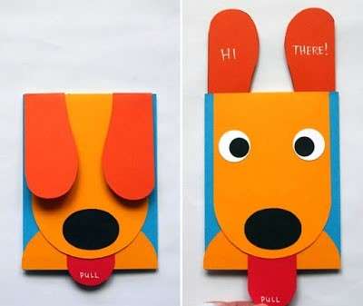 كيف تصنع كلب بطاقة بريدية