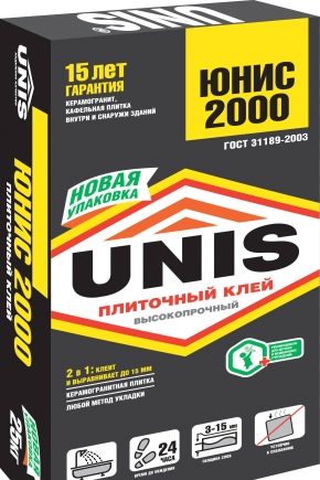 Лепило Unis 2000: свойства, консумация и приложение