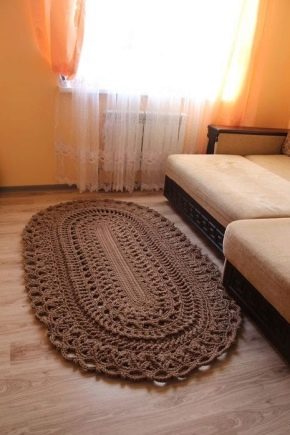Въжени килими, плетени на една кука