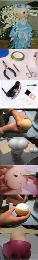 Master class για το πώς να φτιάξετε μια κούκλα από το foamiran