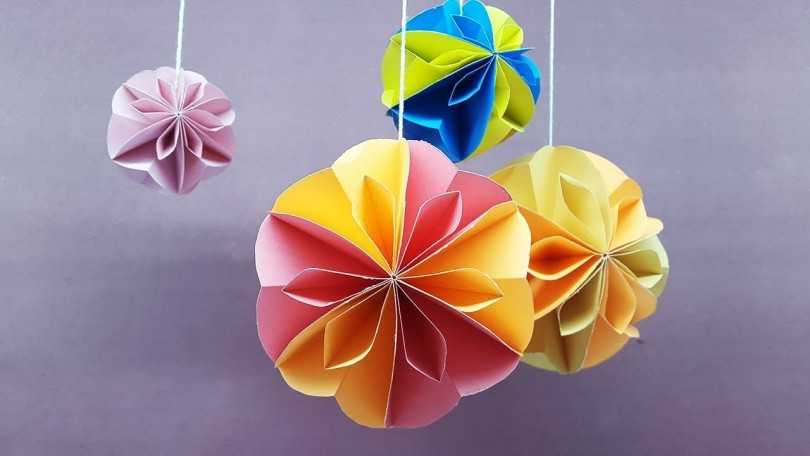 Kusudama fotoeksempler: hvad er det - hvordan man laver en magisk modulær kugle ud af papir med egne hænder, ordninger til samling af origami blomster