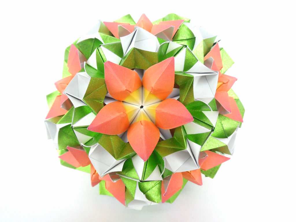 أمثلة صور Kusudama: ما هو - كيف تصنع كرة سحرية من الورق بيديك ، مخططات لتجميع زهور الأوريغامي