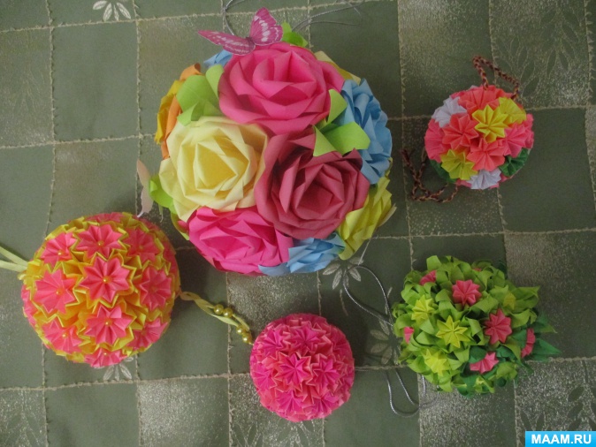 أمثلة صور Kusudama: ما هو - كيفية صنع كرة معيارية سحرية من الورق بيديك ، مخططات لتجميع زهور الأوريغامي