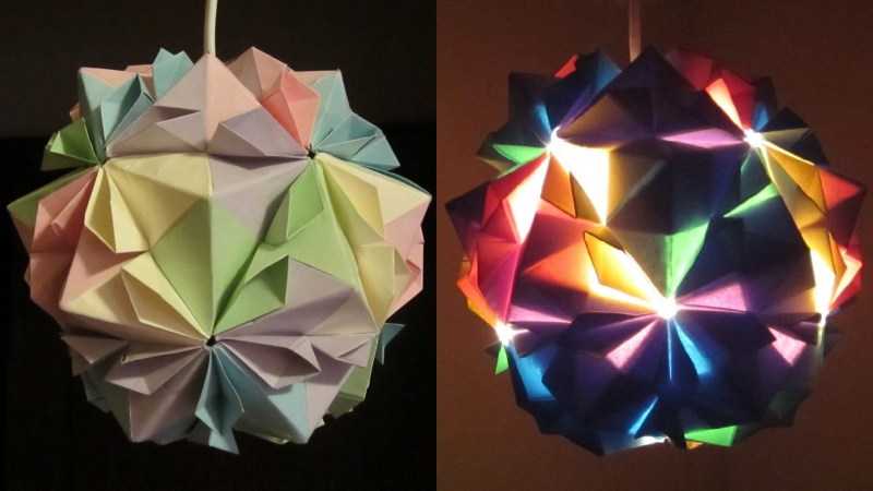 Kusudama: muligheder, fotodiagrammer, hvordan man laver kusudama -bolde ud af papir