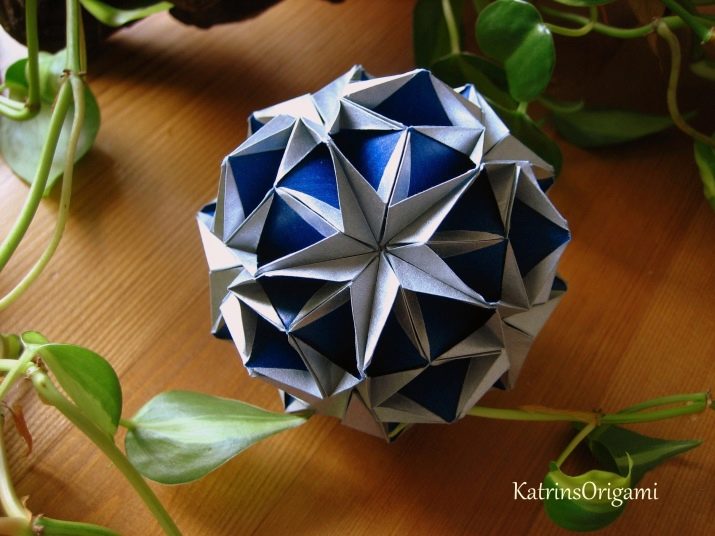 Kusudama: muligheder, fotodiagrammer, hvordan man laver kusudama -bolde ud af papir