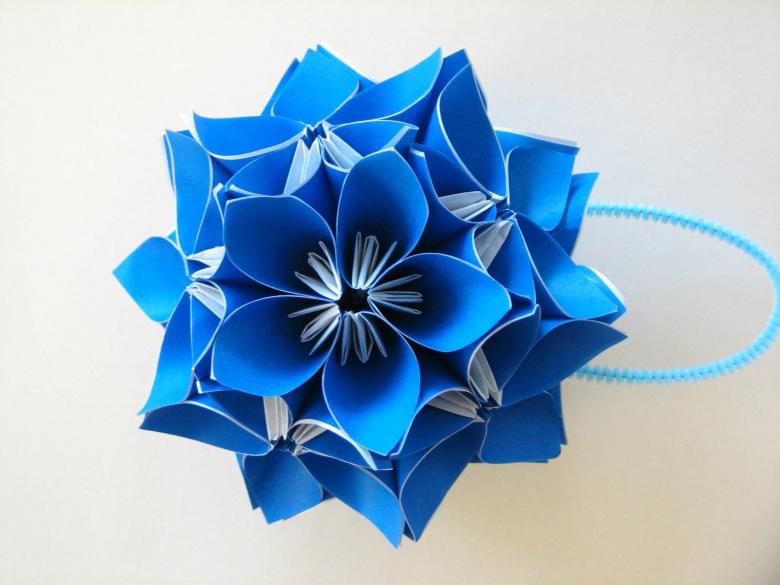 Kusudama: muligheder, fotodiagrammer, hvordan man laver kusudama -bolde ud af papir