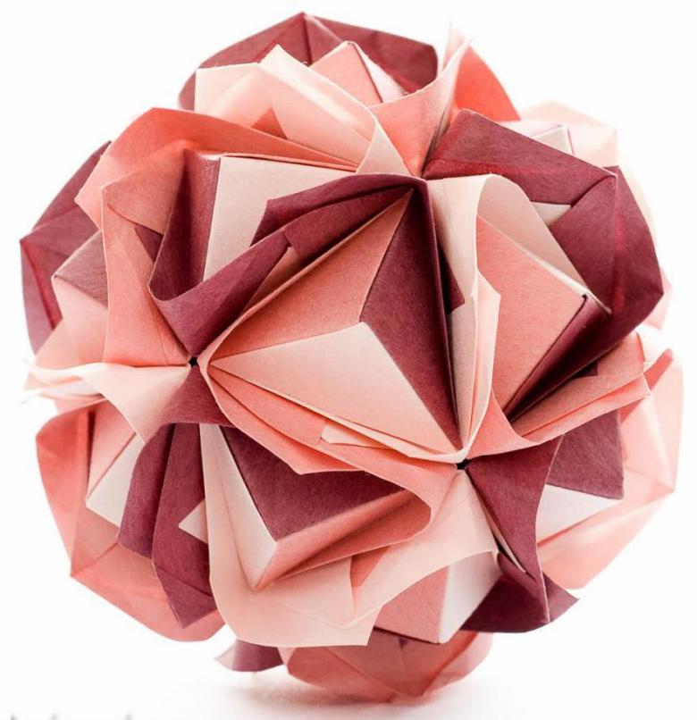 Kusudama: možnosti, fotografické diagramy, ako vyrobiť gule kusudama z papiera