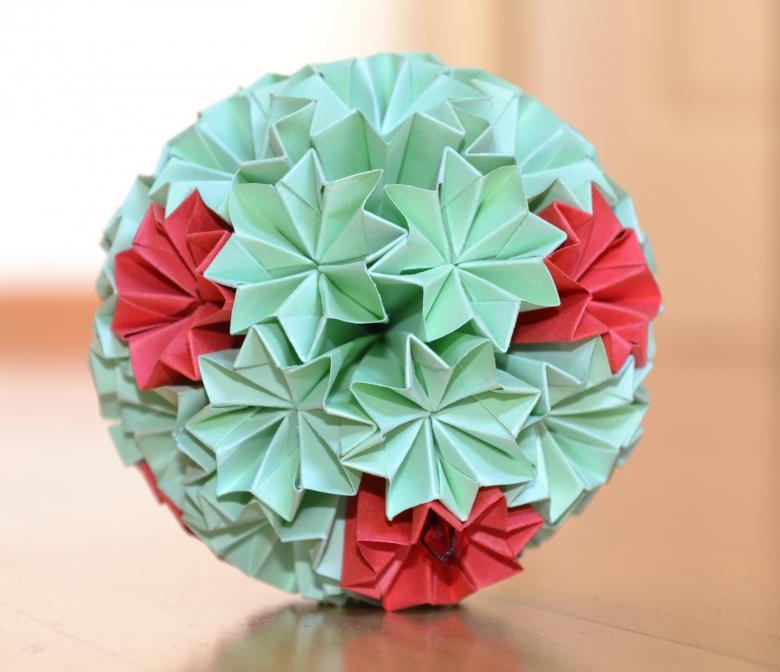 Kusudama: muligheder, fotodiagrammer, hvordan man laver kusudama -bolde ud af papir