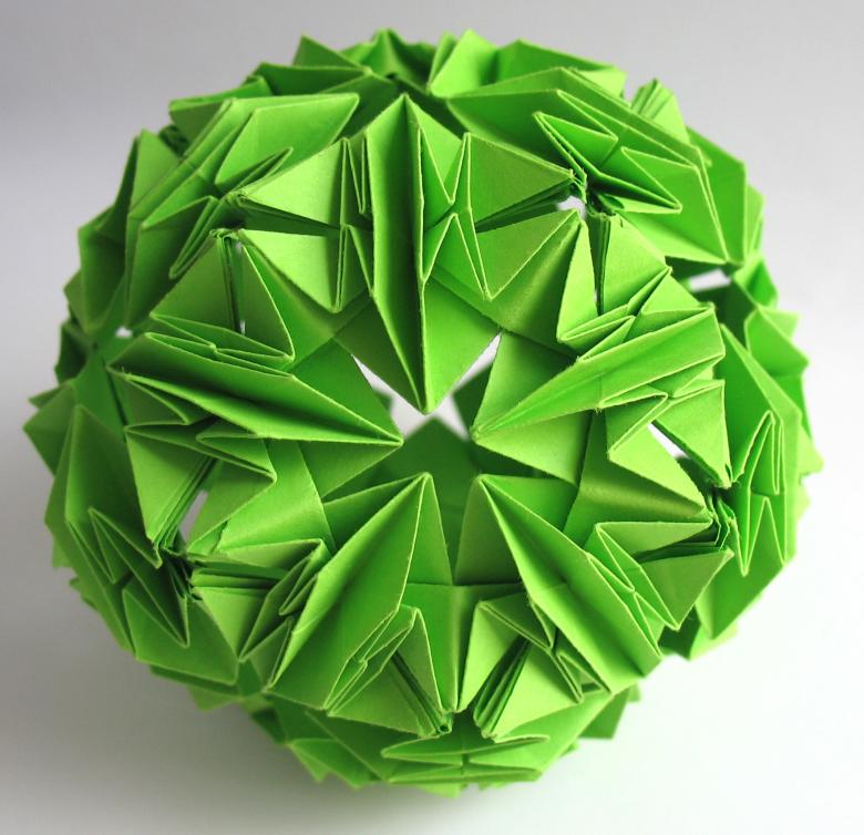 Kusudama: muligheder, fotodiagrammer, hvordan man laver kusudama -bolde ud af papir