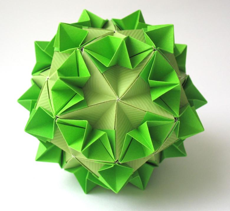 Kusudama: muligheder, fotodiagrammer, hvordan man laver kusudama -bolde ud af papir