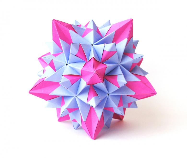 Kusudama: خيارات ، مخططات للصور كيفية صنع كرات kusudama من الورق