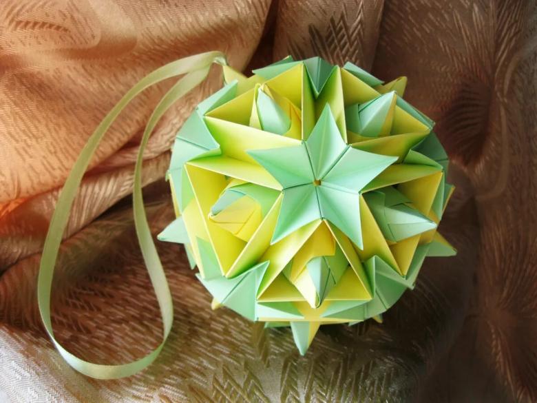 Kusudama: muligheder, fotodiagrammer, hvordan man laver kusudama -bolde ud af papir