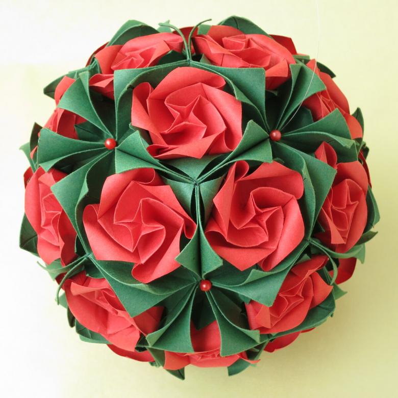 Kusudama: muligheder, fotodiagrammer, hvordan man laver kusudama -bolde ud af papir