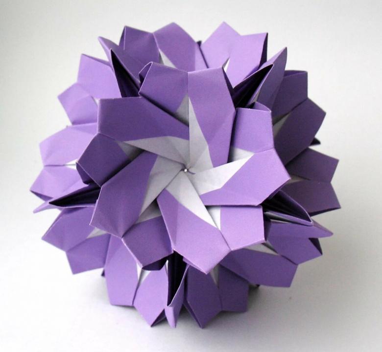 Kusudama: خيارات ، مخططات للصور كيفية صنع كرات kusudama من الورق