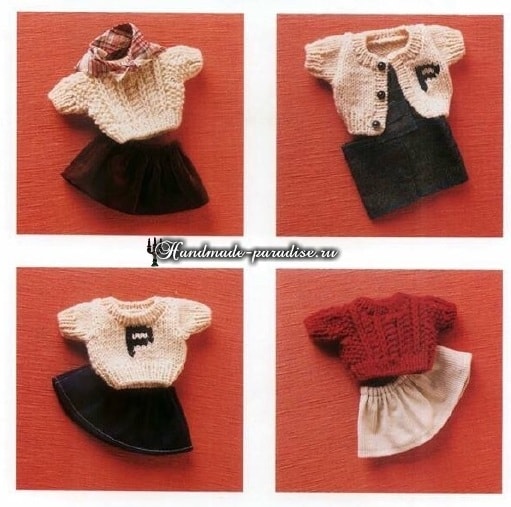 Pletená móda pre bábiky amigurumi. Schémy (5)