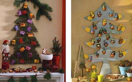 Pozrite si tiež fotografický výber nástenných vianočných stromčekov vlastnými rukami