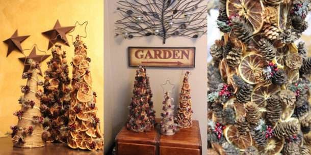 DIY vianočné stromčeky
