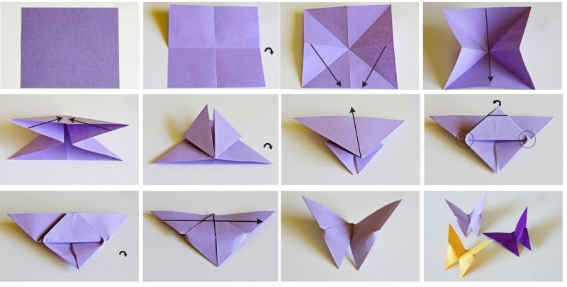 Origami-papir til børn: enkle diagrammer, trin-for-trin fotos og videoer