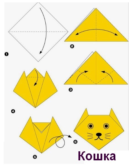 Origami kat i 5 år