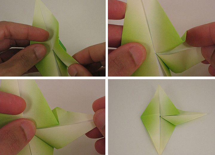 Podrobná montáž vážky origami