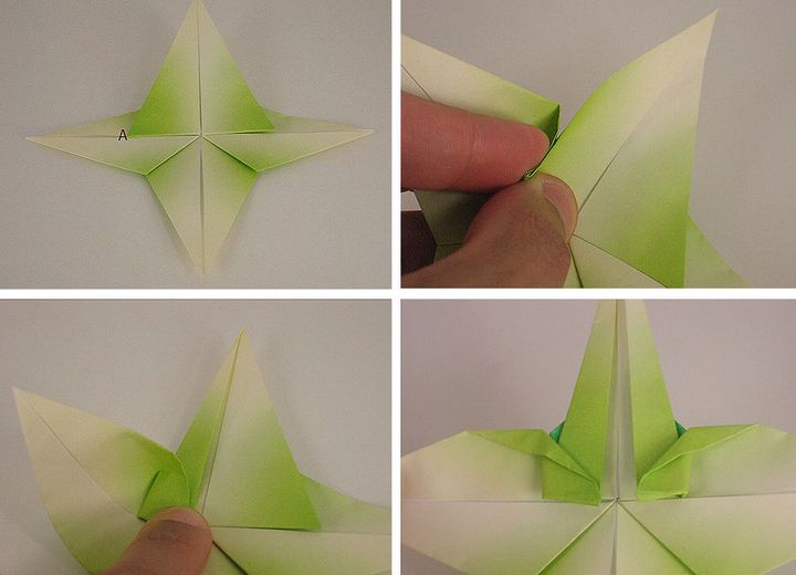 Podrobná montáž vážky origami