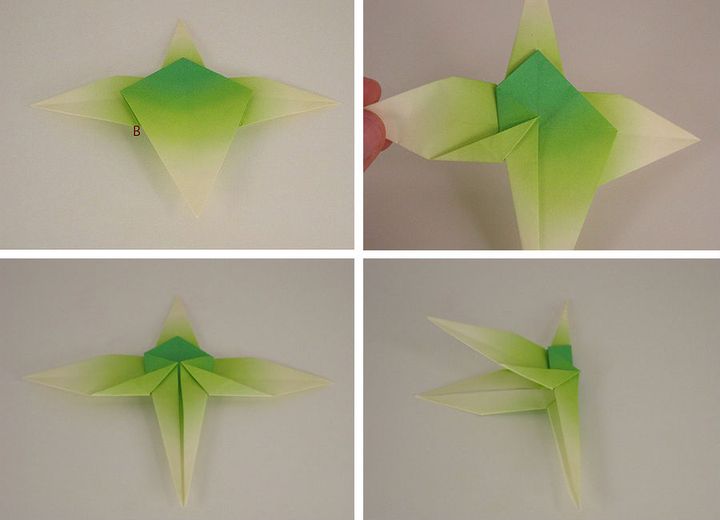 Podrobná montáž vážky origami