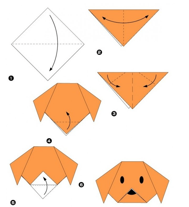 Origami-papir til børn: enkle diagrammer, trin-for-trin fotos og videoer