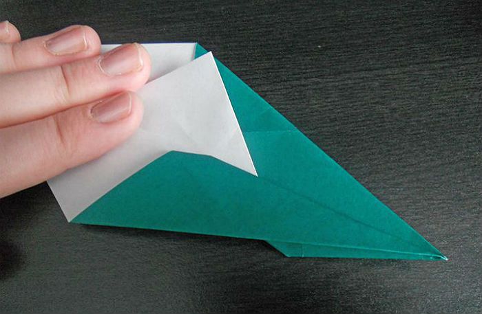 Origami -fly: 6 trin i foldning
