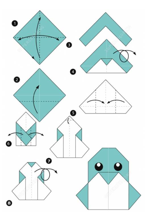 Origami-papir til børn: enkle diagrammer, trin-for-trin fotos og videoer