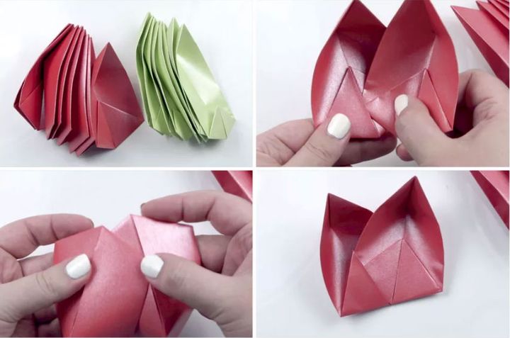 Mesterklasse om samling af en modulær origami -lotus