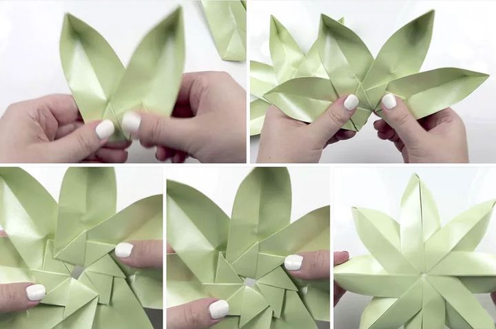 Master class για τη συναρμολόγηση ενός αρθρωτού λωτού origami