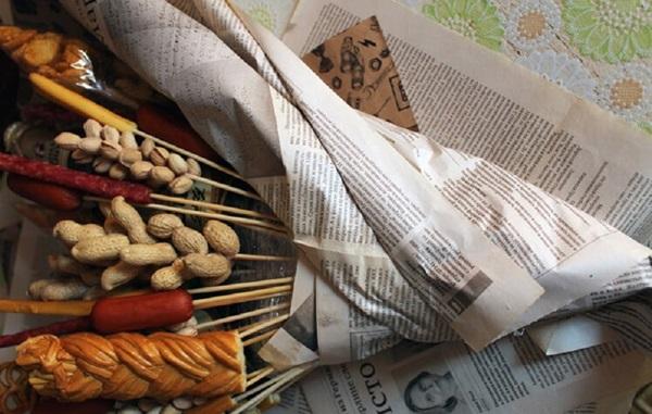 Πρωτότυπα μπουκέτα για άνδρες με τα χέρια τους ανδρική ανθοδέσμη φτιάξτε μόνοι σας στις 23 Φεβρουαρίου