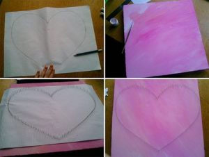 Σχεδιάστε μια ομοιόμορφη καρδιά σε χαρτί