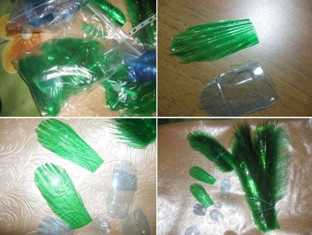 ورشة عمل حرفة الطاووس DIY من الزجاجات البلاستيكية