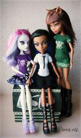 monster high babes käsintehtyjä vaatteita