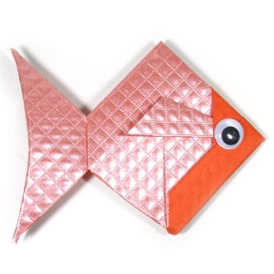 DIY origami fisk