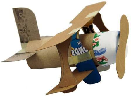 DIY χαρτιά και χαρτόνια αεροπλάνα. Δώρο για τον μπαμπά