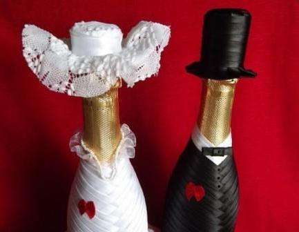 Pynt selv en flaske champagne