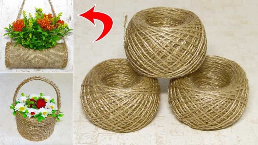 DIY jute håndværk trin for trin: nemme instruktioner med fotos og beskrivelser