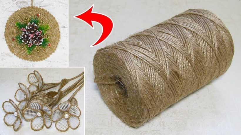 DIY jute håndværk trin for trin: nemme instruktioner med fotos og beskrivelser