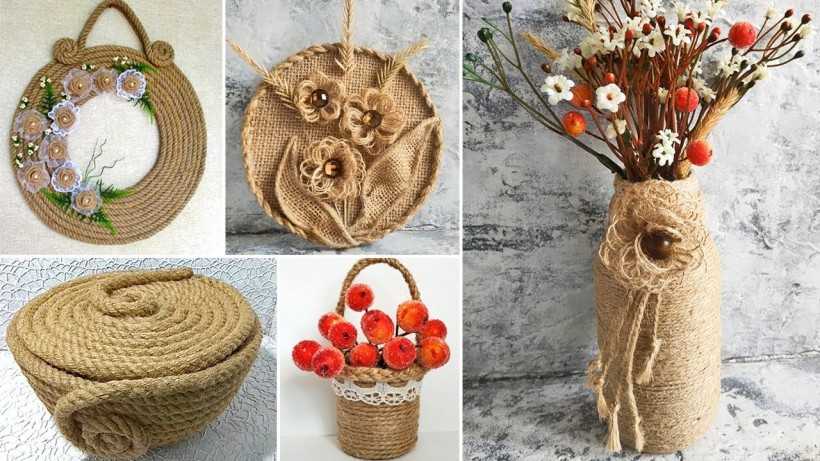 DIY jute håndværk trin for trin: nemme instruktioner med fotos og beskrivelser