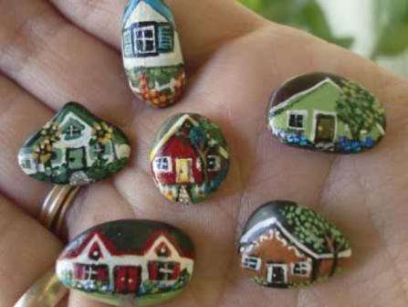 DIY χειροτεχνίες από πέτρα για καλοκαιρινή κατοικία