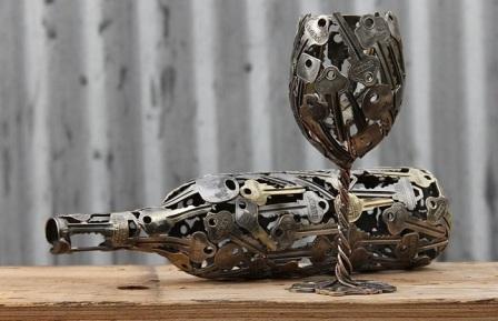 Remeslá z kľúčov DIY remeslá zo starých kľúčov od zámkov