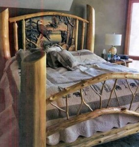 posteľ môže byť tiež vyrobená zo zádrhelov