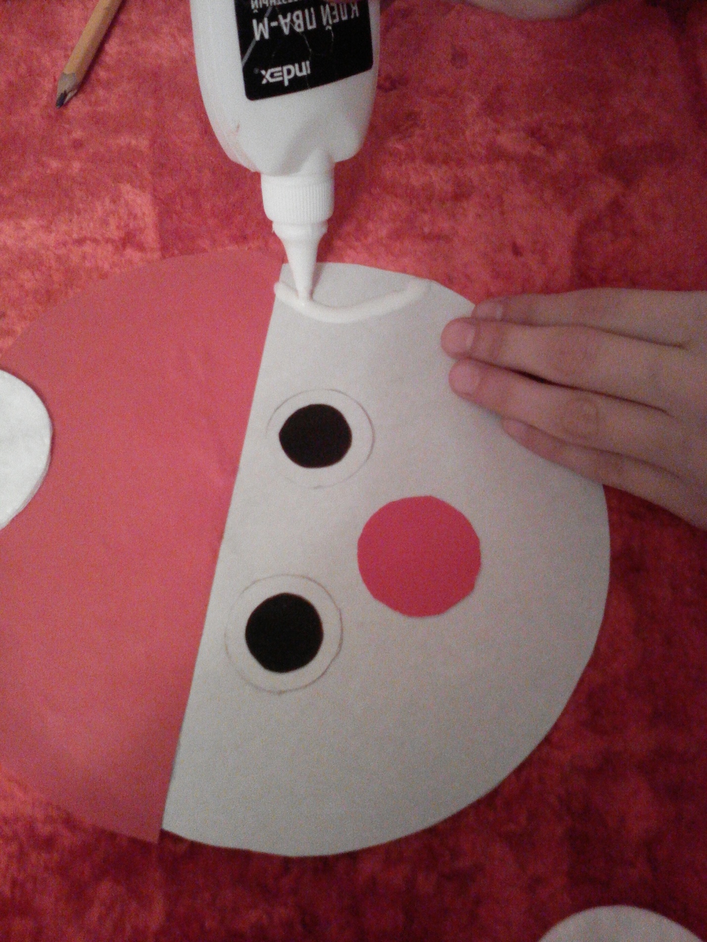 DIY remeslá Santa Claus z vatových tampónov