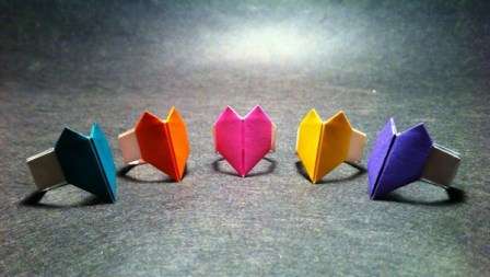 DIY -paperiset sydämet Paperiset käsityö sydämet. Kuinka tehdä origami
