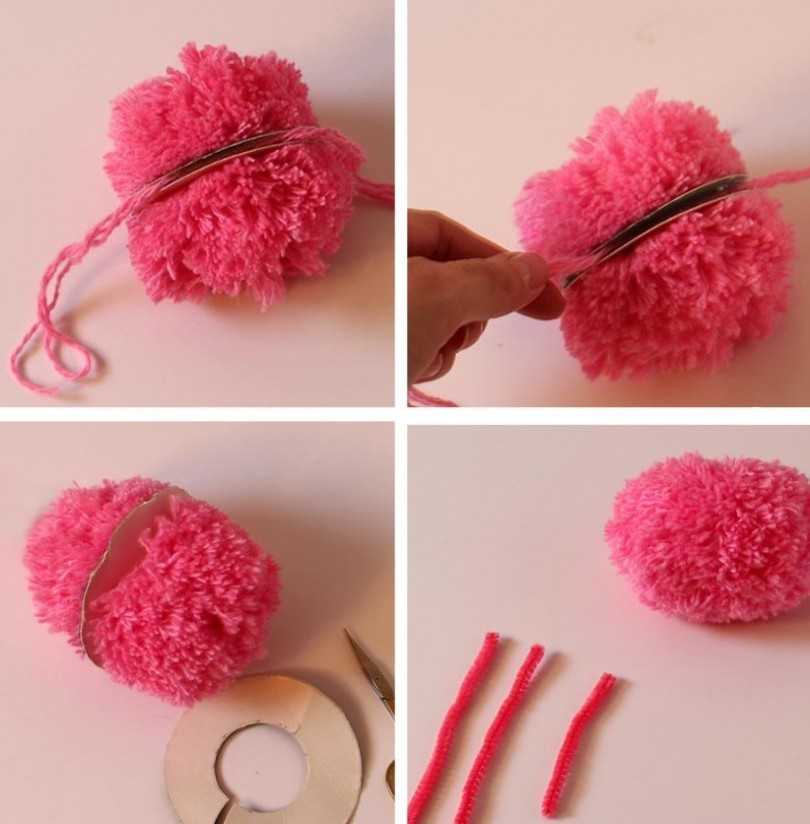 DIY pomponer - foto - ideer til originale hjemmelavede pomponer