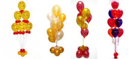 Héliové balóny budú krásne vyzerať, ak ich len postavíte