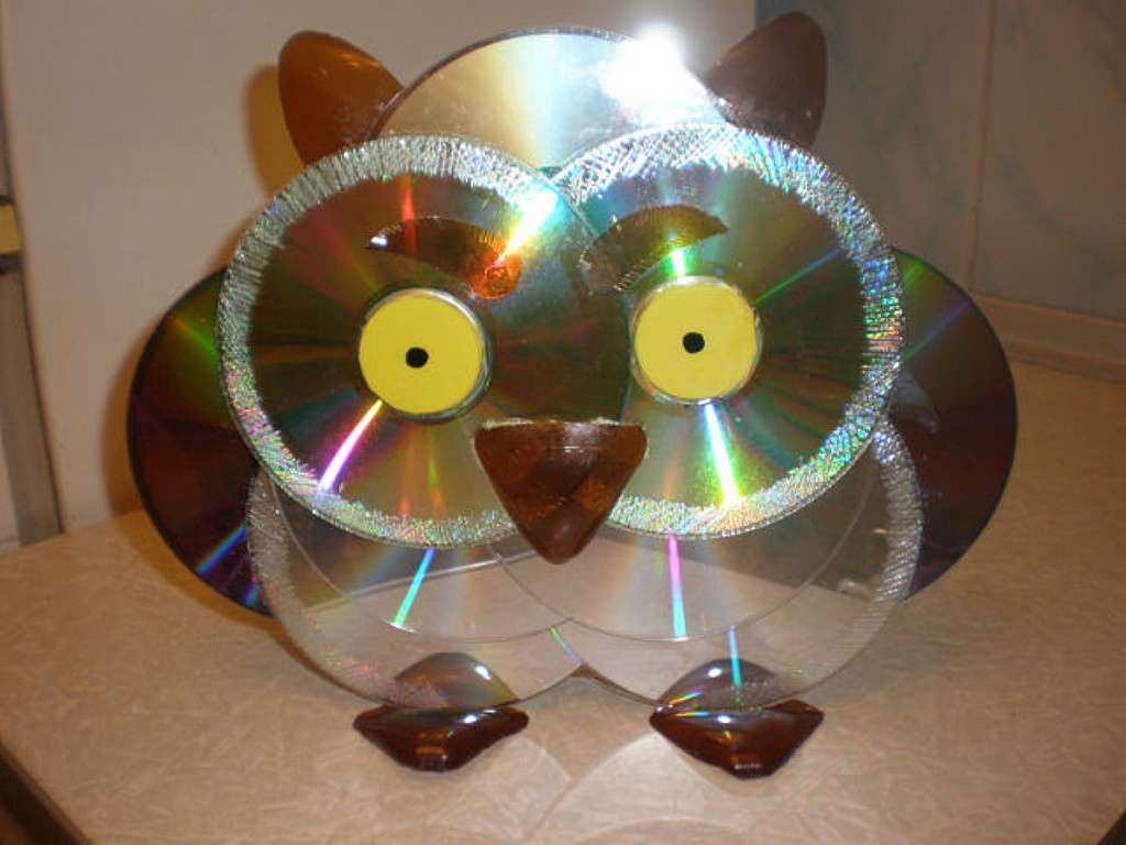 Atraktívne záhradnícke CD remeslá Remeslá z CD
